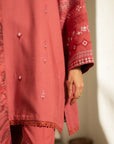 3 Piece Embroidered Linen Suit