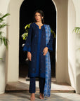 3 Piece Embroidered Karandi Suit