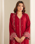 3 Piece Embroidered Linen Suit