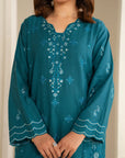 2 Piece Embroidered Khaddar Suit Pret Fall - 25