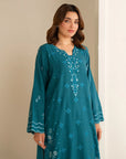 2 Piece Embroidered Khaddar Suit Pret Fall - 25