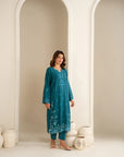2 Piece Embroidered Khaddar Suit Pret Fall - 25