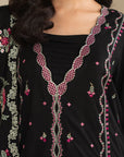 3 Piece Embroidered Linen Suit