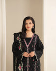3 Piece Embroidered Linen Suit