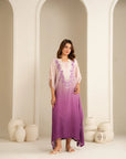1 Piece Raw Silk Kaftan Dress Pret Fall - 25