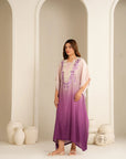 1 Piece Raw Silk Kaftan Dress Pret Fall - 25