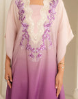 1 Piece Raw Silk Kaftan Dress