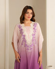 1 Piece Raw Silk Kaftan Dress