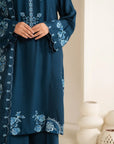 3 Piece Embroidered Linen Suit