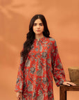 2 Piece Printed Khaddar Suit Unstitched Winter-24