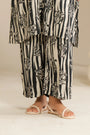 1 Piece Printed Linen Trouser