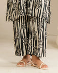1 Piece Printed Linen Trouser