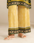 1 Piece Printed Linen Trouser Pret Fall - 25
