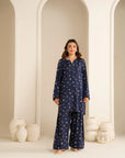 2 Piece Printed Linen Suit