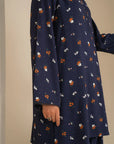 2 Piece Printed Linen Suit