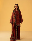 3 Piece Printed Khaddar Suit