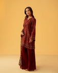 3 Piece Printed Khaddar Suit