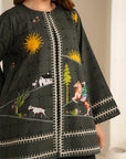 1 Piece Printed Khaddar Jacket