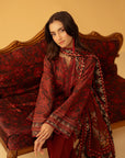 3 Piece Printed Khaddar Suit