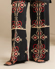 1 Piece Printed Linen Trouser