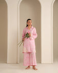 2 Piece Printed Linen Suit