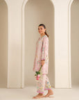 2 Piece Printed Linen Suit Pret Fall - 25