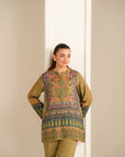 1 Piece Printed Linen Shirt