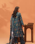 3 Piece Printed Khaddar Suit Unstitched Winter-24
