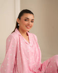 2 Piece Printed Linen Suit