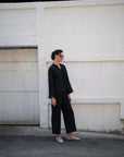 2 Piece Black Solid Co-Ord Set Pret SS - 26