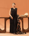 3 Piece Embroidered Khaddar Suit Unstitched Winter-24