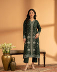 2 Piece Embroidered Khaddar Suit Pret Fall - 25