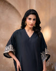1 Piece Embroidered Grip Silk Kaftan Pret SS - 25