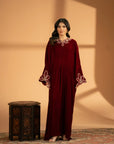 1 Piece Embroidered Velvet Kaftan