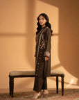 2 Piece Embroidered Khaddar Suit Pret Fall - 25
