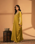 1 Piece Embroidered Silk Kaftan