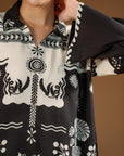 1 Piece Printed Linen Shirt
