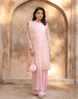 3 Piece Embroidered Organza Suit Pret SS - 25