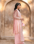 3 Piece Embroidered Organza Suit Pret SS - 25