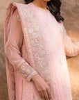 3 Piece Embroidered Organza Suit Pret SS - 25