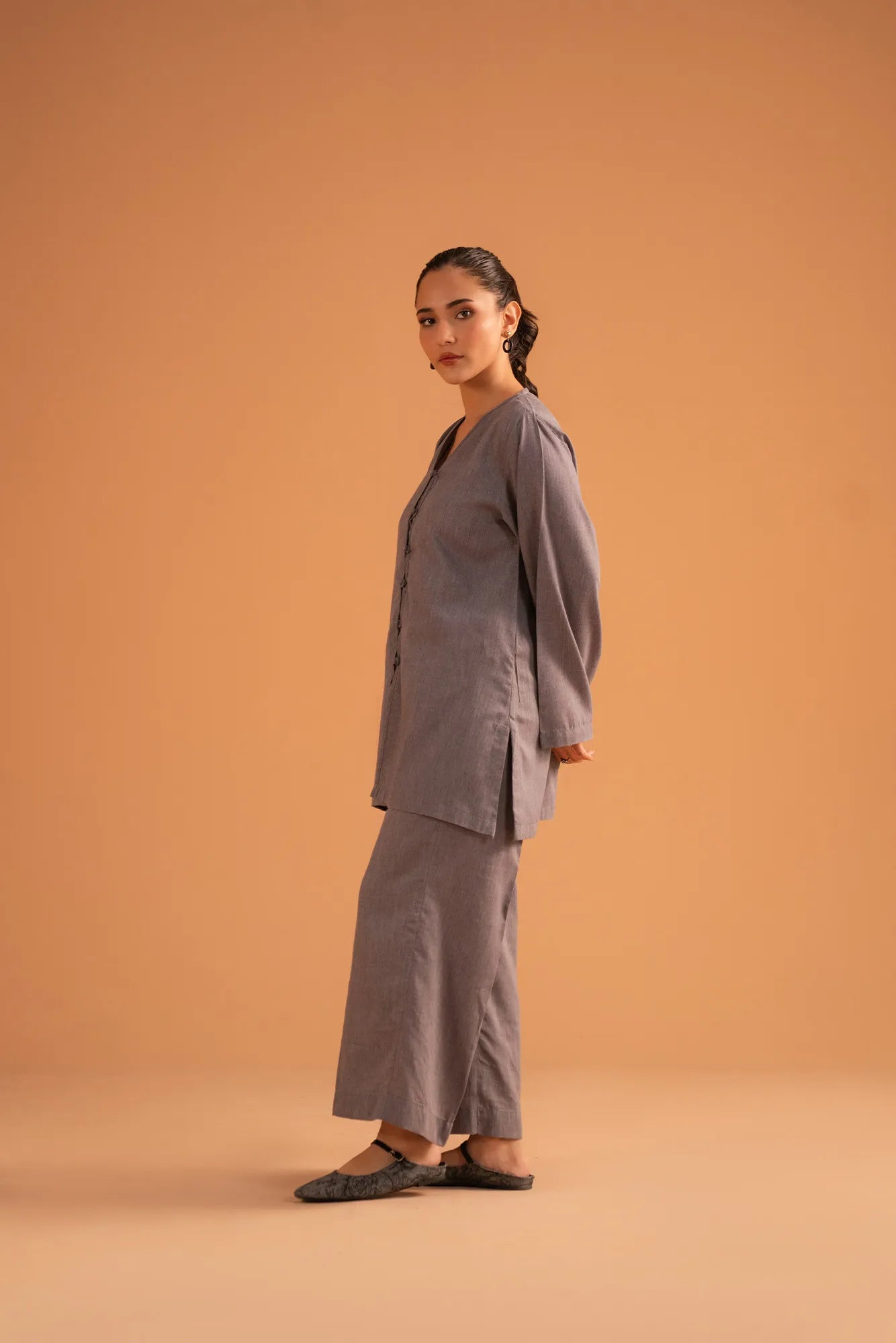 2 Piece Solid Co-Ord Set Pret Fall - 25