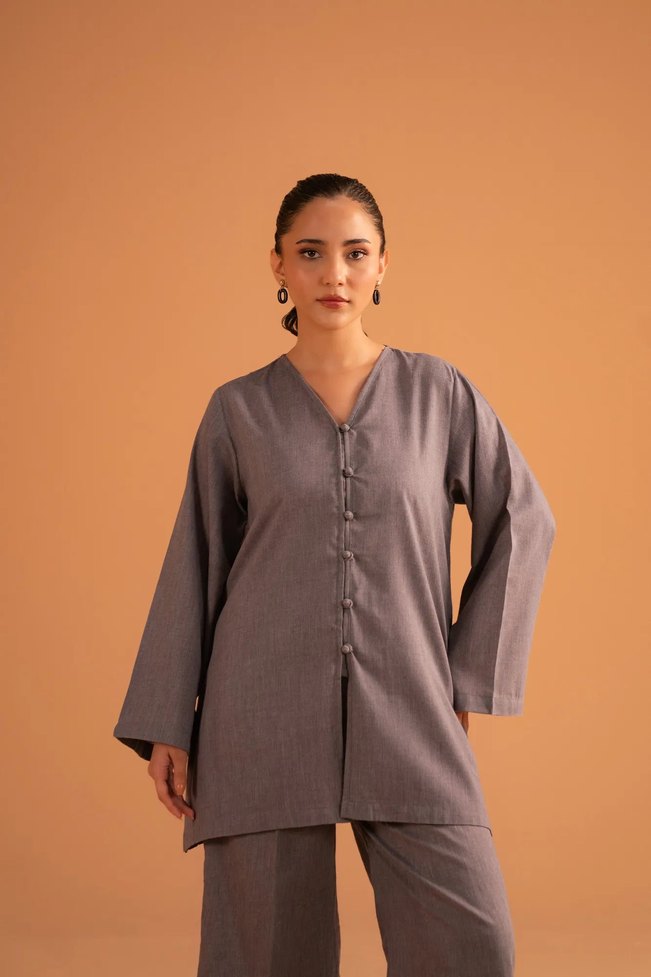 2 Piece Solid Co-Ord Set Pret Fall - 25