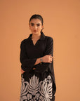 1 Piece Printed Linen Shirt Pret Fall - 25