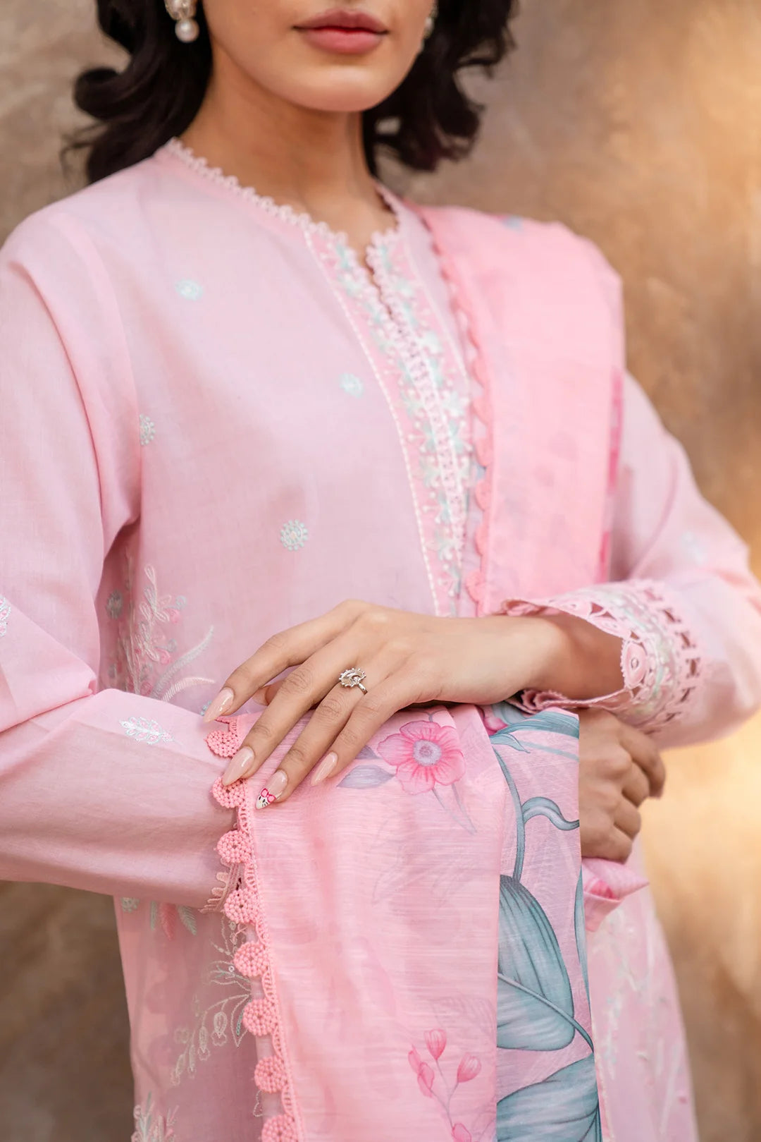 3 Piece Embroidered Lawn Suit Unstitched SS - 25