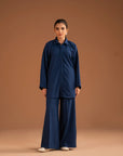 2 Piece Solid Embroidered Suit