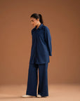 2 Piece Solid Embroidered Suit
