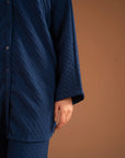 2 Piece Solid Embroidered Suit