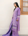 3 Piece Embroidered Khaddar Suit Unstitched Winter-24