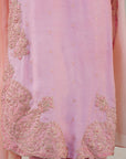 3 Piece Embroidered Raw Silk Suit Pret SS - 25