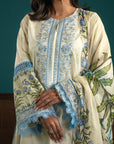 3 Piece Embroidered Lawn Suit Unstitched SS - 25
